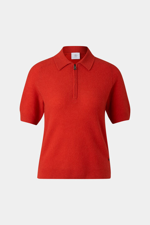 Knitted Polo Shirt Shari In Red