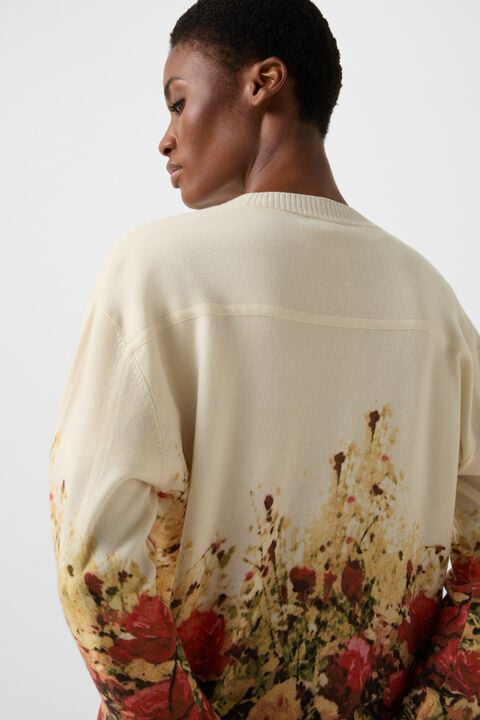 Cardigan Heidi In Sand/Red