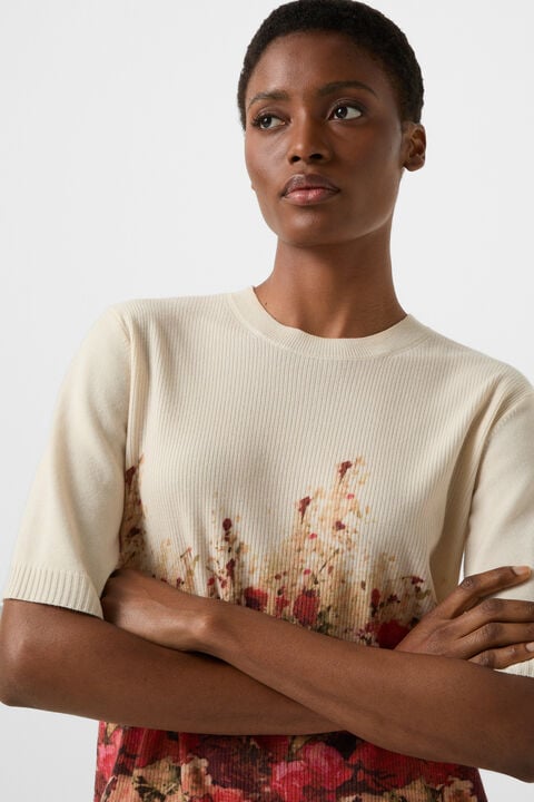 Knitted Shirt Helly In Sand/Red