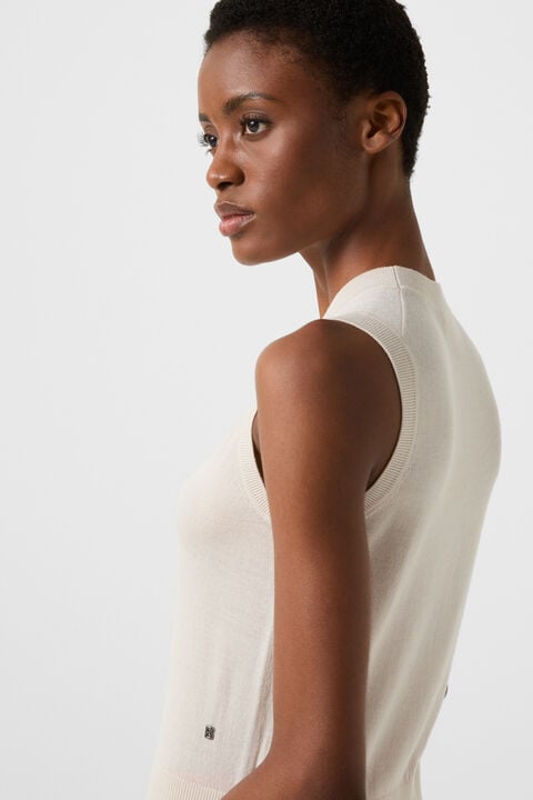 Knitted Top Isola In Sand