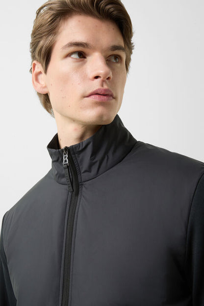 Rover Hybrid Jersey Jacket In Black
