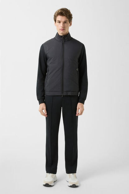 Rover Hybrid Jersey Jacket In Black