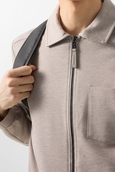 Ringo Jersey Jacket In Beige