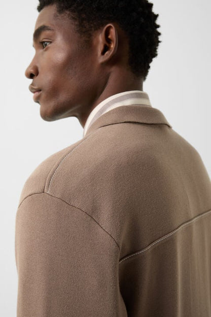 Olaf Knit Jacket In Mud