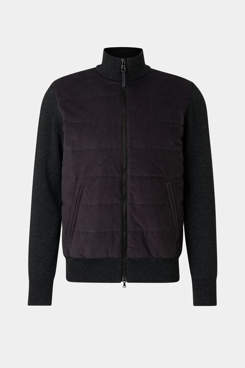 Zisco Hybrid Knit Jacket In Anthracite