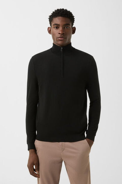 Virgin Wool Ouri Troyer In Black