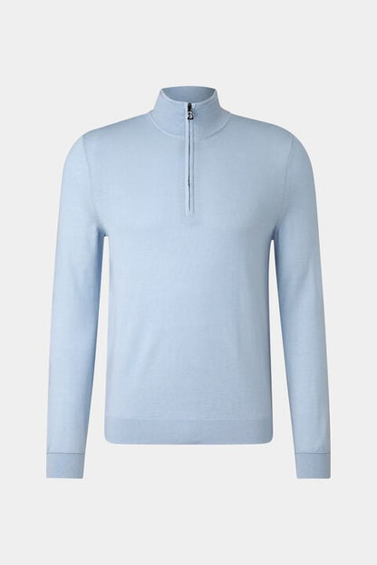 Virgin Wool Ouri Troyer In Light Blue