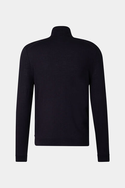Knit Jacket Oscar In Navy Blue