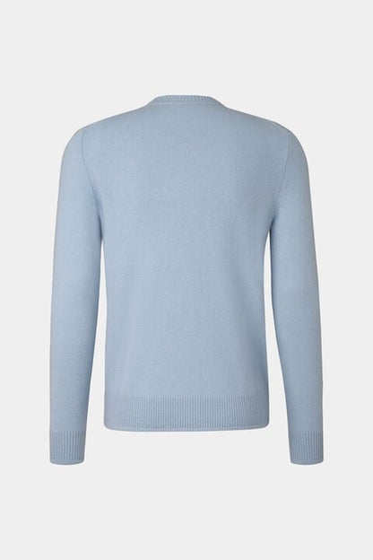 Brendon Cashmere Jumper In Light Blue