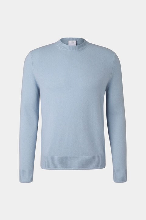 Brendon Cashmere Jumper In Light Blue