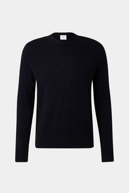 Brendon Cashmere Jumper In Navy Blue
