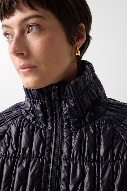 Sherry Quilted Jacket In Navy Blue