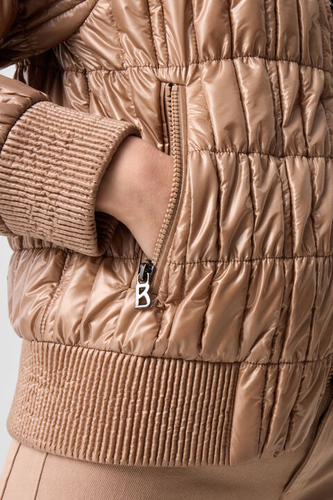 Sherry Quilted Jacket In Camel