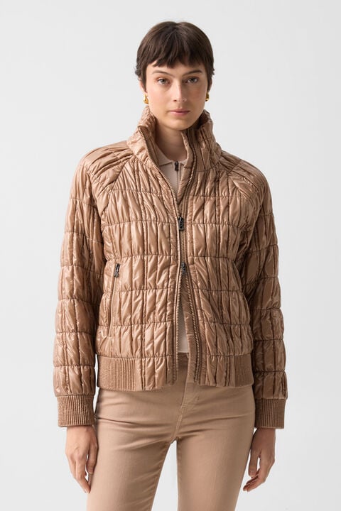Sherry Quilted Jacket In Camel