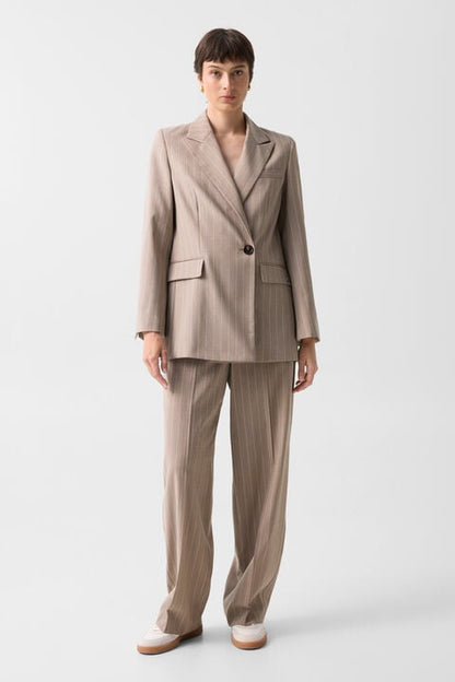 Virgin Wool Blazer Janina In Camel