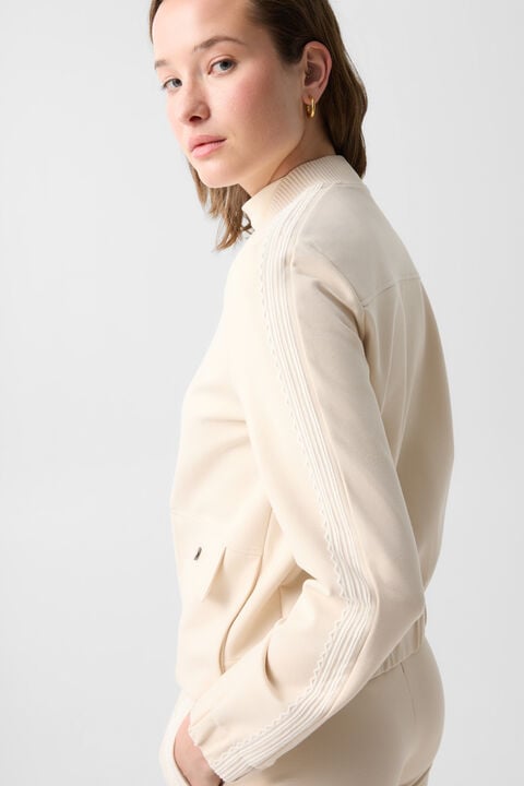 Luisa Jersey Jacket In Cream