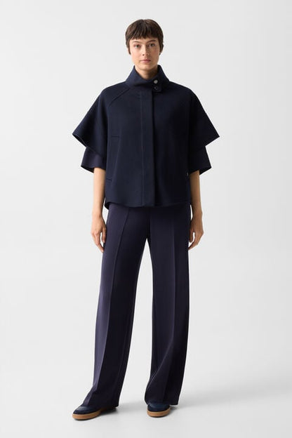 Wool Waistcoat Venice In Navy Blue