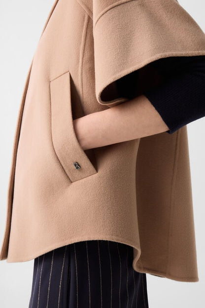 Wool Waistcoat Venice In Camel
