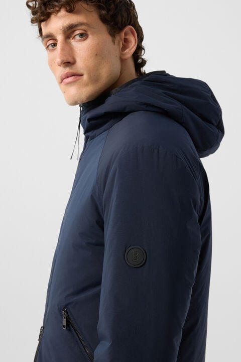 Clio Lightweight Down Jacket In Navy Blue