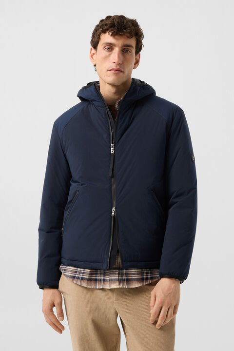 Clio Lightweight Down Jacket In Navy Blue