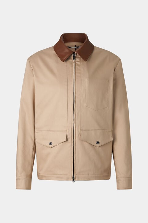 Twill Jacket Mirco In Beige