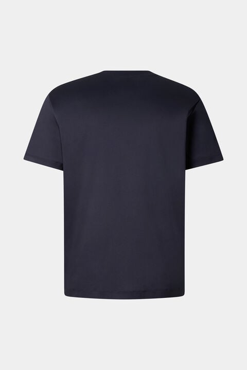 Cotton T-Shirt Lukas In Navy Blue