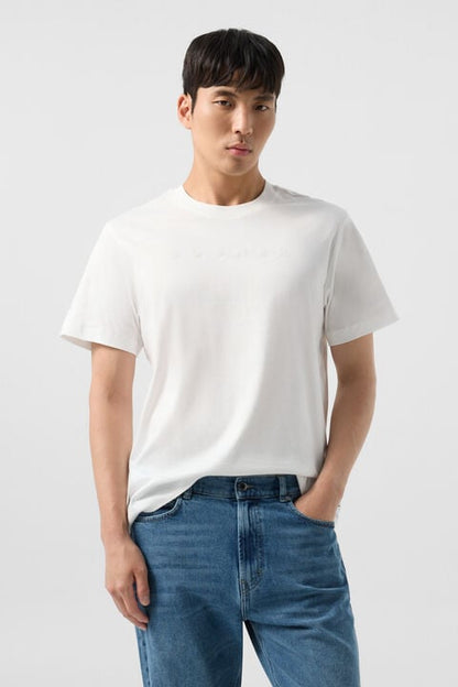Cotton T-Shirt Lukas In White