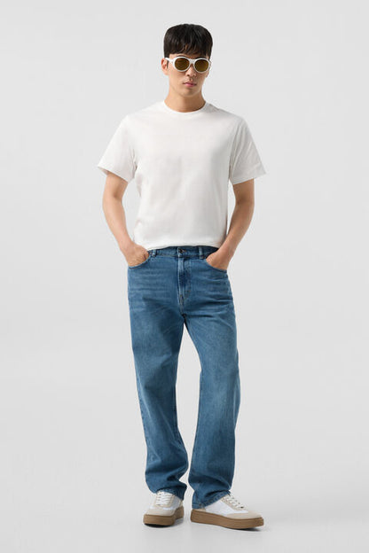 Cotton T-Shirt Lukas In White