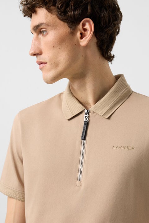 Timo Piqu¨¦ Polo Shirt In Beige