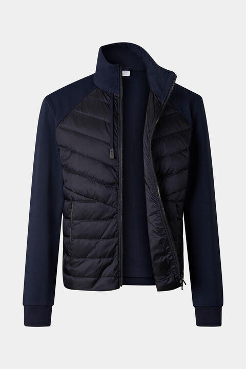 Baker Down Jersey Jacket In Navy Blue