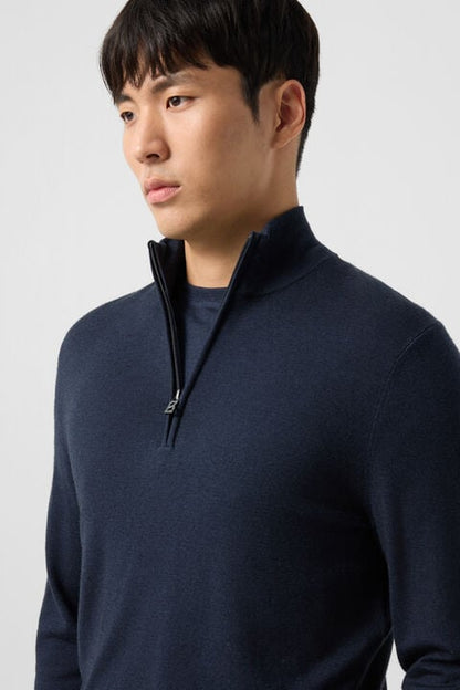 Ouri Merino Troyer In Navy Blue
