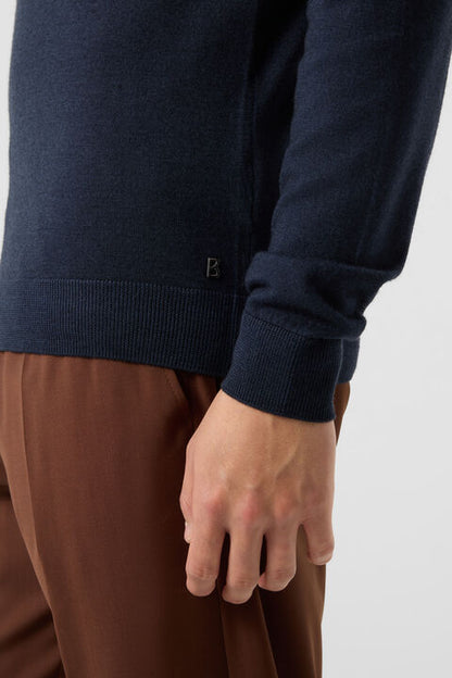 Ouri Merino Troyer In Navy Blue