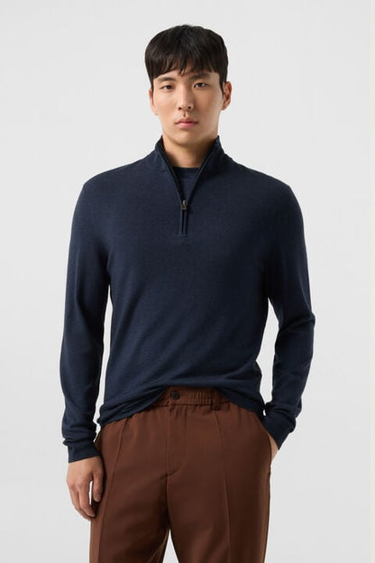 Ouri Merino Troyer In Navy Blue
