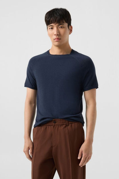 Osaka Merino Shirt In Navy Blue