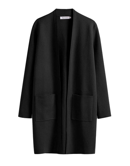 ANRABESS Cardigan Sweater for Women Casual 2023 Fall Winter Fashion Coat Long Sleeve Open Front Knit Coatigan Clothes