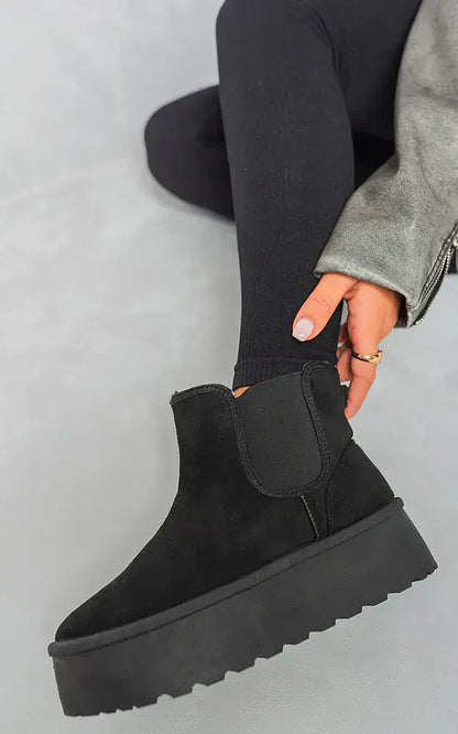 Non-Slip Thick Sole Plush Platform
