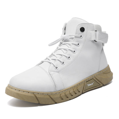 Men's Genuine Leather Boots | Casual & Versatile | Waterproof & Fleece-Lined