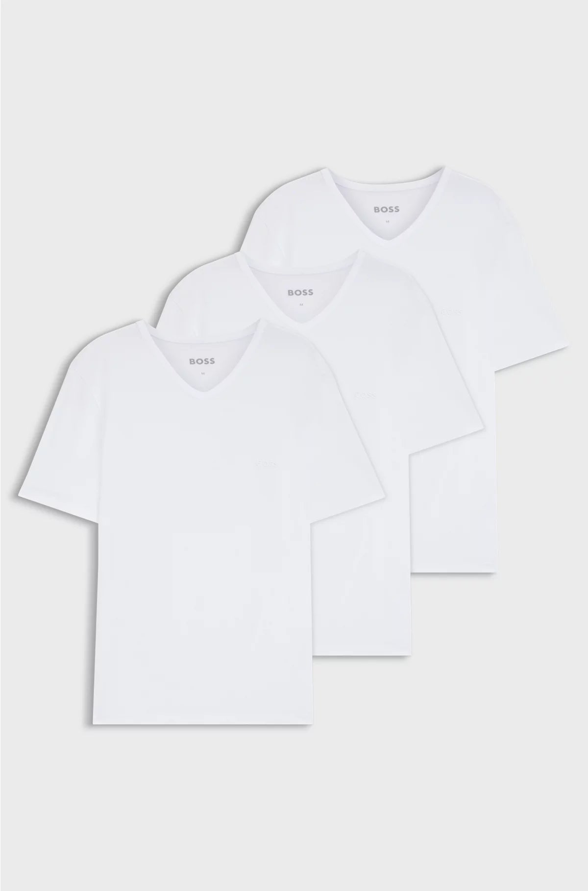 THREE-PACK OF V-NECK UNDERWEAR T-SHIRTS IN COTTON