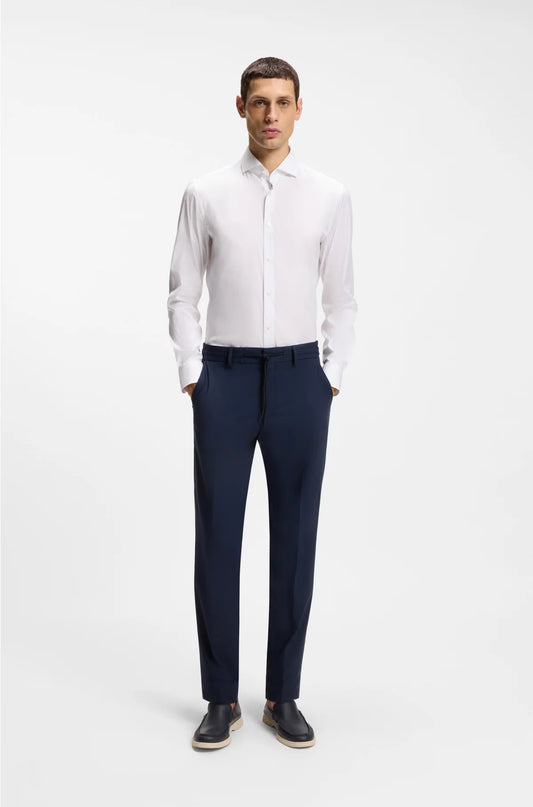 SLIM-FIT SHIRT IN EASY-IRON COTTON-BLEND POPLIN