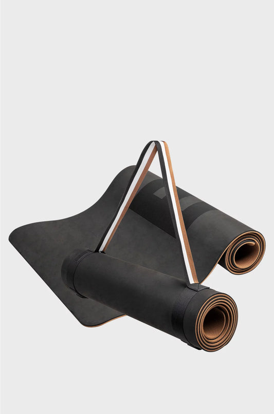 YOGA MAT WITH SIGNATURE-STRIPE STRAP
