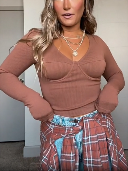 2024 New Underwire Midi Cropped Top (Buy 2 Free Shipping)
